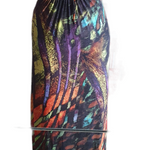 Robe longue imprimée en couleurs