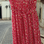 Robe longue rouge
