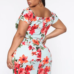 robe courte fleurie Magnolia