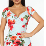 robe courte fleurie Magnolia