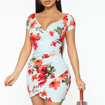 robe courte fleurie Magnolia